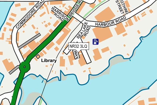 NR32 3LQ map - OS OpenMap – Local (Ordnance Survey)