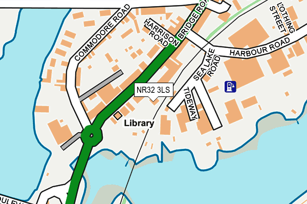 NR32 3LS map - OS OpenMap – Local (Ordnance Survey)