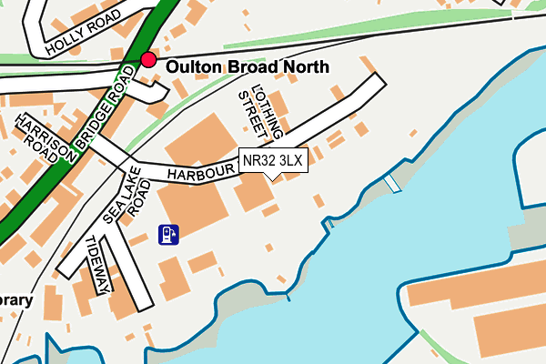 NR32 3LX map - OS OpenMap – Local (Ordnance Survey)