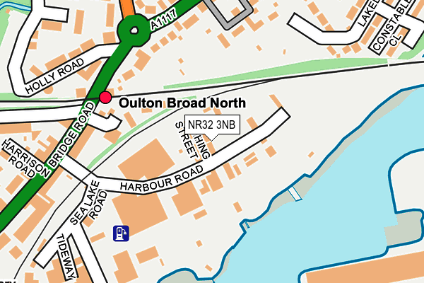 NR32 3NB map - OS OpenMap – Local (Ordnance Survey)