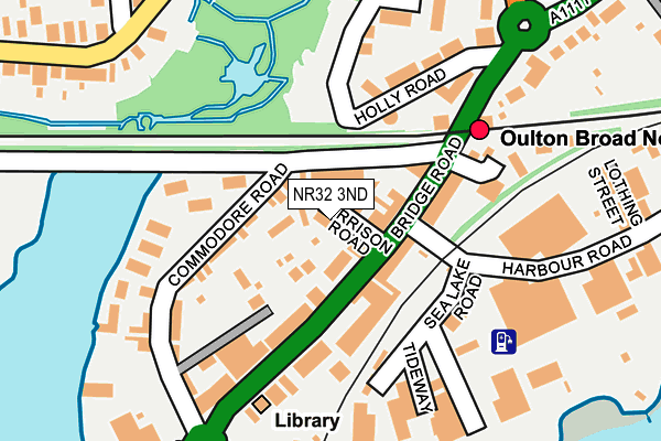 NR32 3ND map - OS OpenMap – Local (Ordnance Survey)