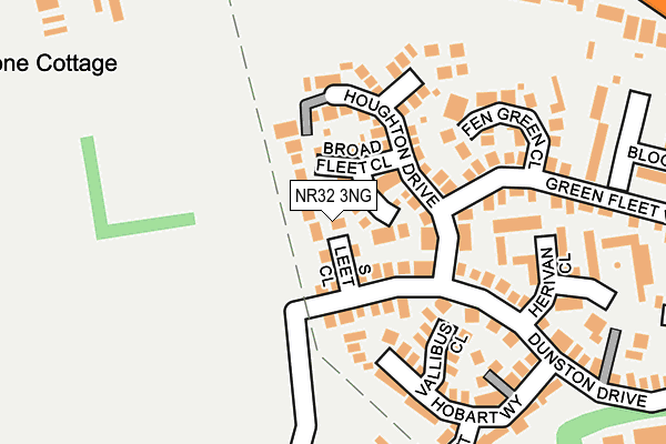 NR32 3NG map - OS OpenMap – Local (Ordnance Survey)