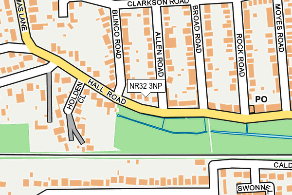 NR32 3NP map - OS OpenMap – Local (Ordnance Survey)