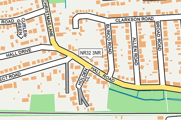 NR32 3NR map - OS OpenMap – Local (Ordnance Survey)