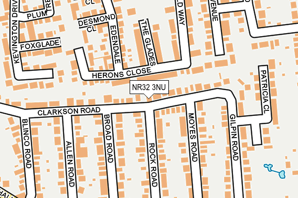 NR32 3NU map - OS OpenMap – Local (Ordnance Survey)