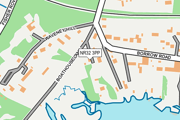 NR32 3PP map - OS OpenMap – Local (Ordnance Survey)
