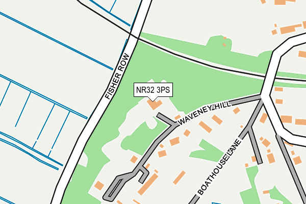 NR32 3PS map - OS OpenMap – Local (Ordnance Survey)