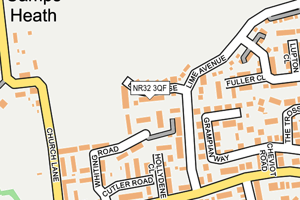 NR32 3QF map - OS OpenMap – Local (Ordnance Survey)