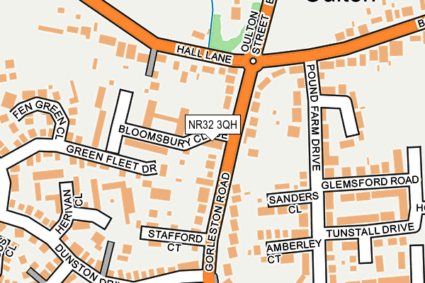 NR32 3QH map - OS OpenMap – Local (Ordnance Survey)