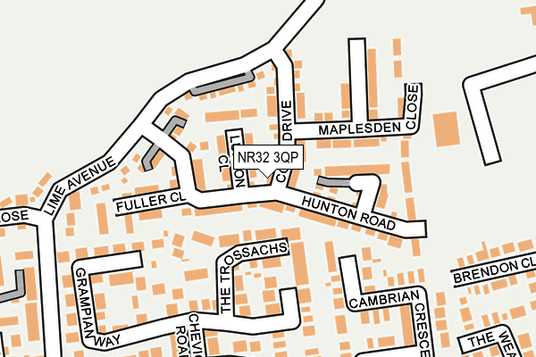 NR32 3QP map - OS OpenMap – Local (Ordnance Survey)