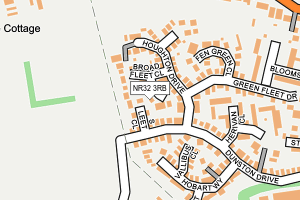 NR32 3RB map - OS OpenMap – Local (Ordnance Survey)
