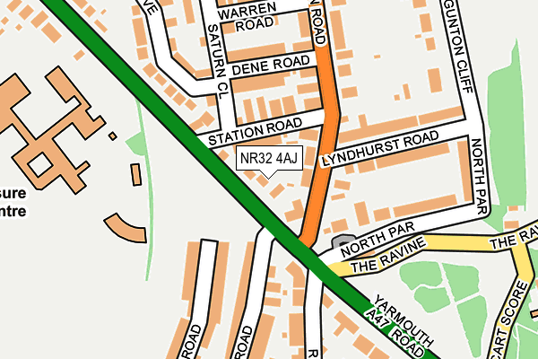 NR32 4AJ map - OS OpenMap – Local (Ordnance Survey)