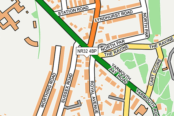 NR32 4BP map - OS OpenMap – Local (Ordnance Survey)