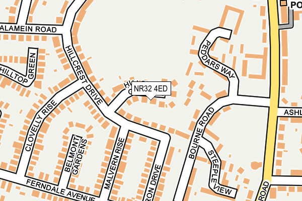 NR32 4ED map - OS OpenMap – Local (Ordnance Survey)