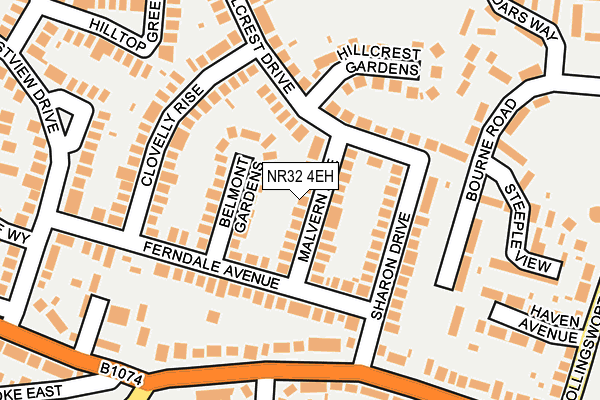 NR32 4EH map - OS OpenMap – Local (Ordnance Survey)