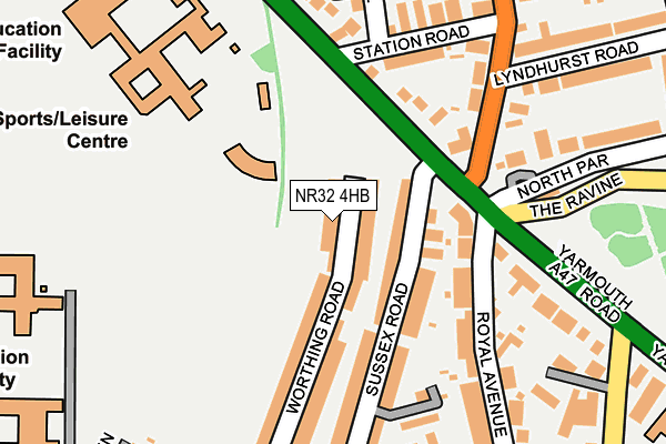 NR32 4HB map - OS OpenMap – Local (Ordnance Survey)