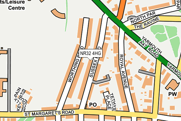 NR32 4HG map - OS OpenMap – Local (Ordnance Survey)