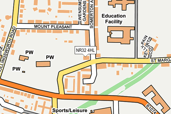 NR32 4HL map - OS OpenMap – Local (Ordnance Survey)
