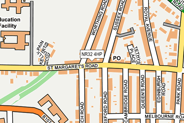 NR32 4HP map - OS OpenMap – Local (Ordnance Survey)