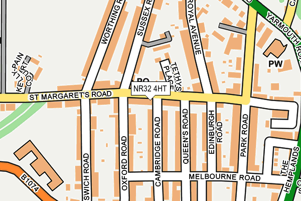 NR32 4HT map - OS OpenMap – Local (Ordnance Survey)