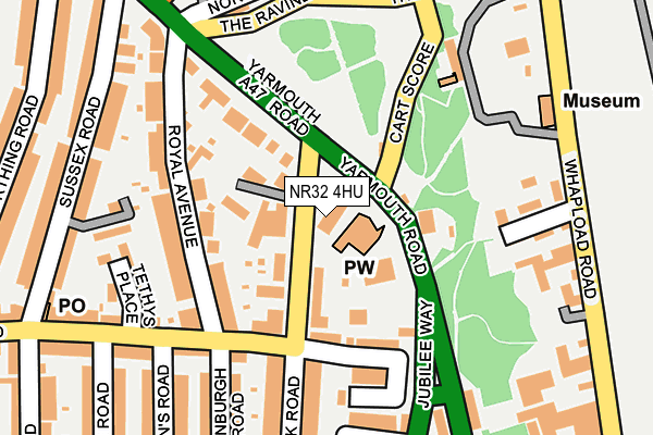 NR32 4HU map - OS OpenMap – Local (Ordnance Survey)