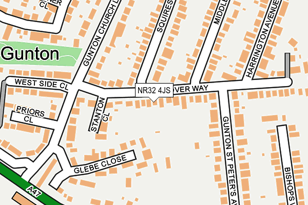 NR32 4JS map - OS OpenMap – Local (Ordnance Survey)