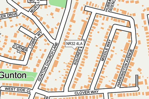 NR32 4LA map - OS OpenMap – Local (Ordnance Survey)