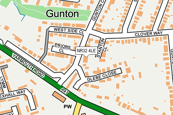 NR32 4LE map - OS OpenMap – Local (Ordnance Survey)