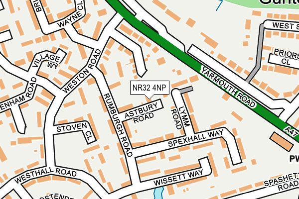 NR32 4NP map - OS OpenMap – Local (Ordnance Survey)
