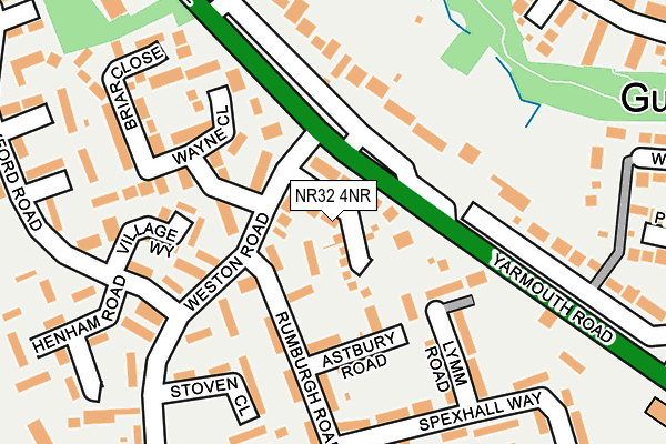 NR32 4NR map - OS OpenMap – Local (Ordnance Survey)