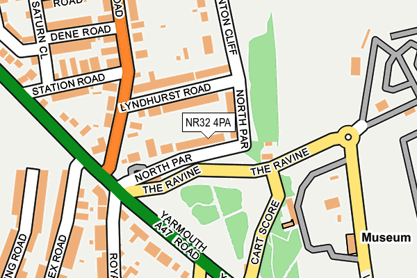 NR32 4PA map - OS OpenMap – Local (Ordnance Survey)