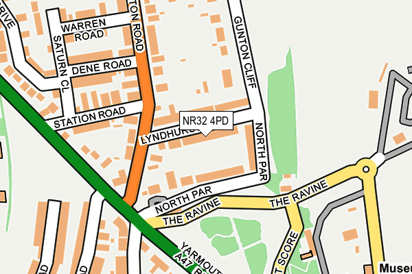 NR32 4PD map - OS OpenMap – Local (Ordnance Survey)