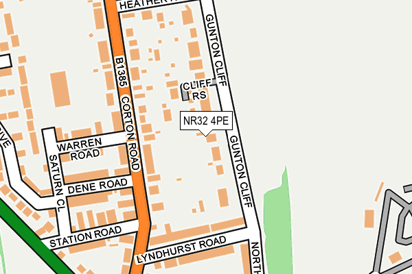 NR32 4PE map - OS OpenMap – Local (Ordnance Survey)