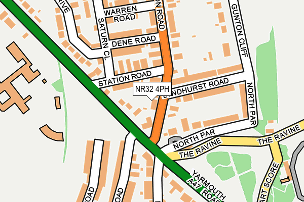 NR32 4PH map - OS OpenMap – Local (Ordnance Survey)