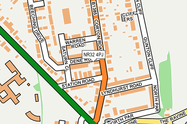 NR32 4PJ map - OS OpenMap – Local (Ordnance Survey)