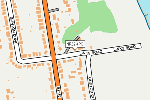 NR32 4PQ map - OS OpenMap – Local (Ordnance Survey)