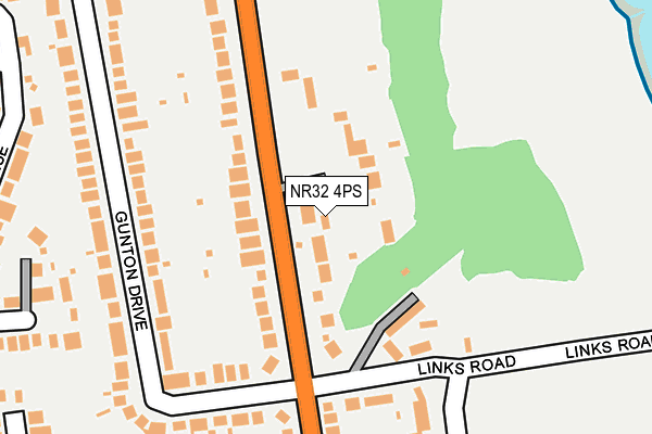 NR32 4PS map - OS OpenMap – Local (Ordnance Survey)
