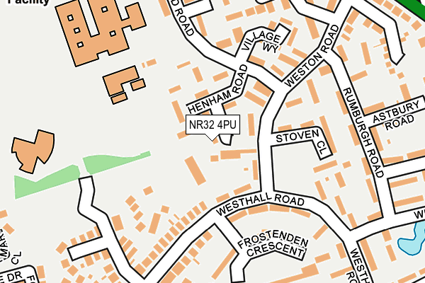 NR32 4PU map - OS OpenMap – Local (Ordnance Survey)