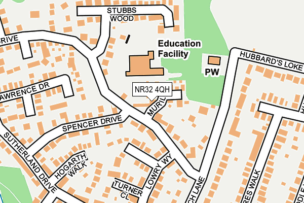 NR32 4QH map - OS OpenMap – Local (Ordnance Survey)
