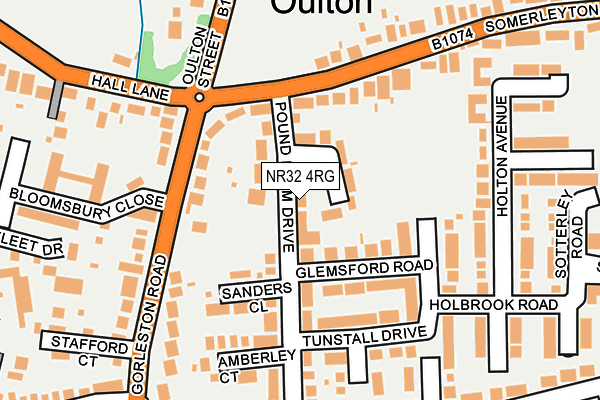 NR32 4RG map - OS OpenMap – Local (Ordnance Survey)