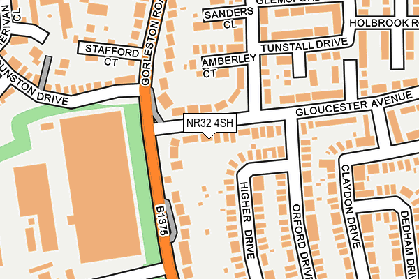 NR32 4SH map - OS OpenMap – Local (Ordnance Survey)