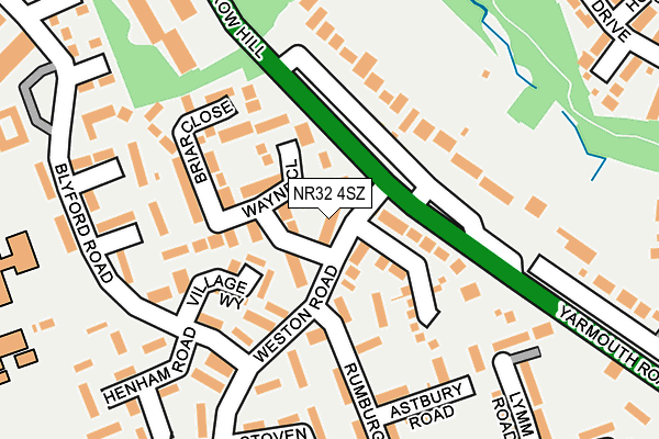 NR32 4SZ map - OS OpenMap – Local (Ordnance Survey)
