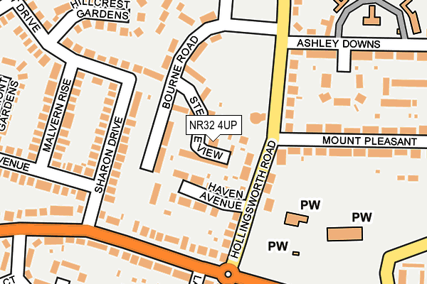 NR32 4UP map - OS OpenMap – Local (Ordnance Survey)