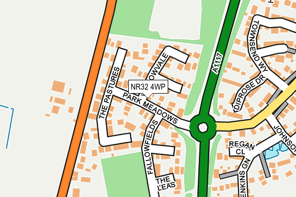 NR32 4WP map - OS OpenMap – Local (Ordnance Survey)