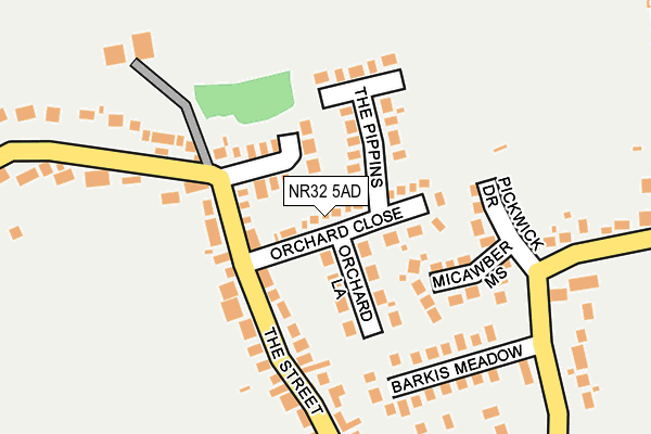 NR32 5AD map - OS OpenMap – Local (Ordnance Survey)