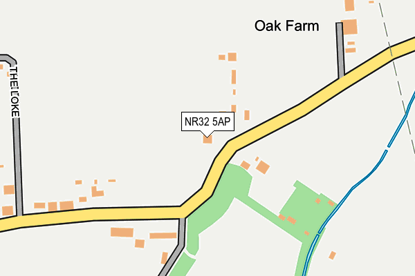 NR32 5AP map - OS OpenMap – Local (Ordnance Survey)