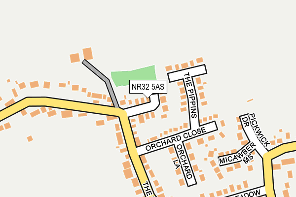 NR32 5AS map - OS OpenMap – Local (Ordnance Survey)