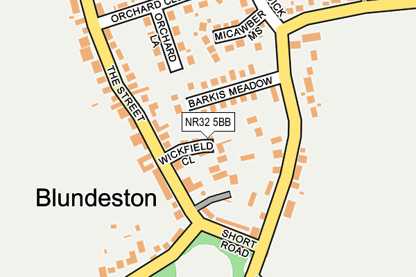 NR32 5BB map - OS OpenMap – Local (Ordnance Survey)