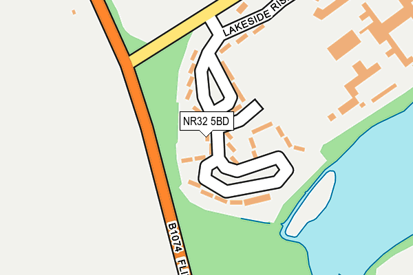 NR32 5BD map - OS OpenMap – Local (Ordnance Survey)