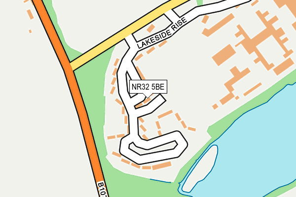 NR32 5BE map - OS OpenMap – Local (Ordnance Survey)